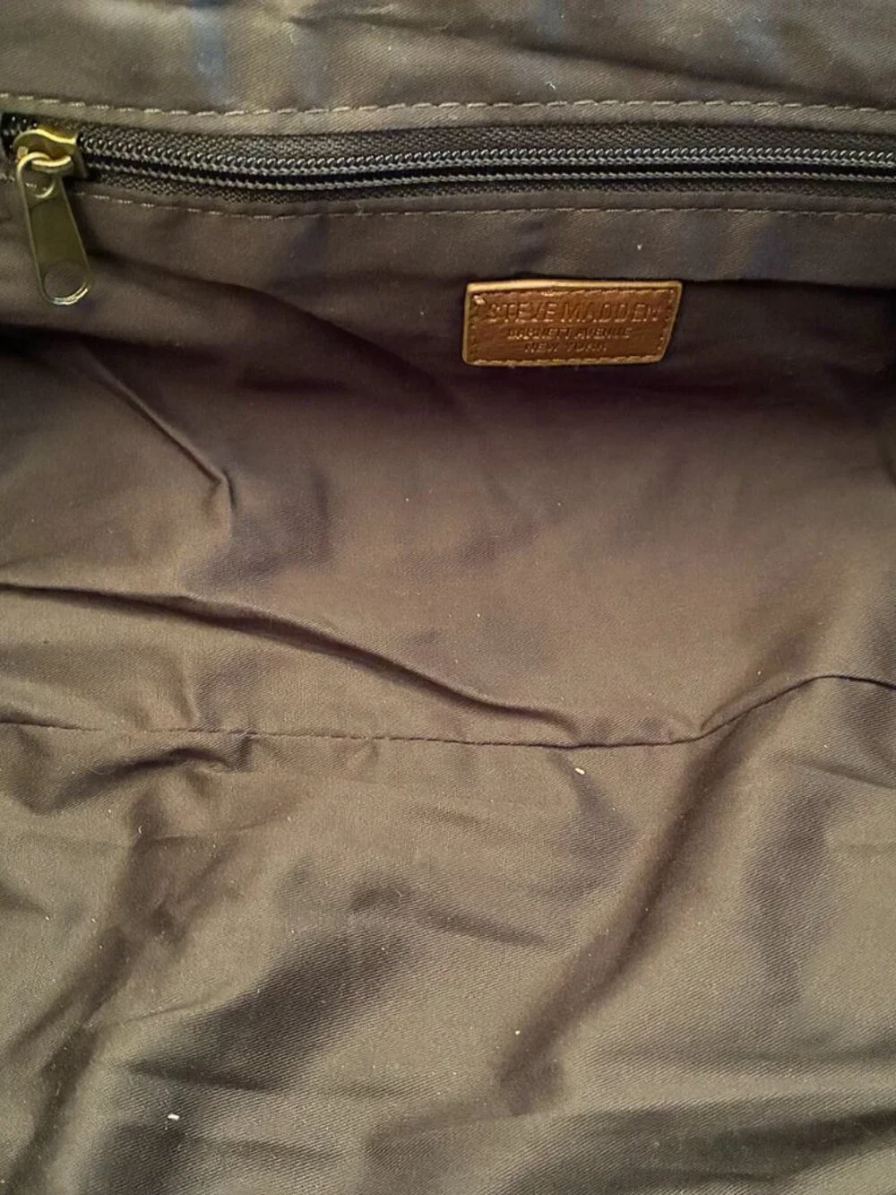 Steve Madden Canvas & Leather Duffle Bag